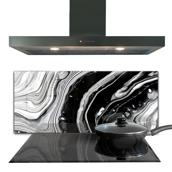 Paneles de vidrio para la cocina Abstracción monocromática