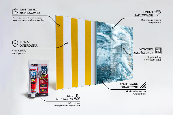 Paneles de pared Resumen de ágata de mármol