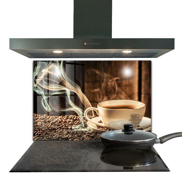 Paneles de pared Una taza con café aromático.