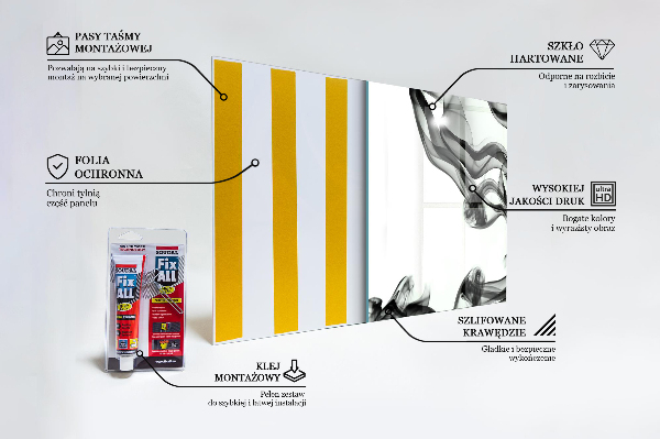 Paneles de pared Cintas de abstracción de humo
