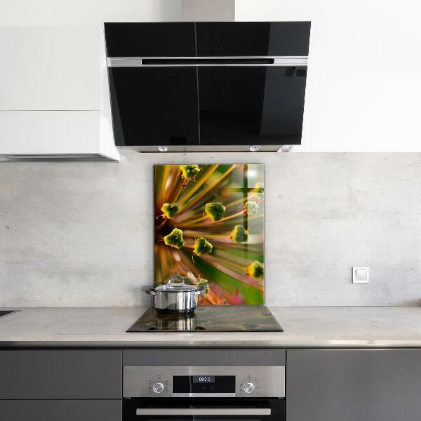 Paneles de vidrio para la cocina Fotografía macro de flores