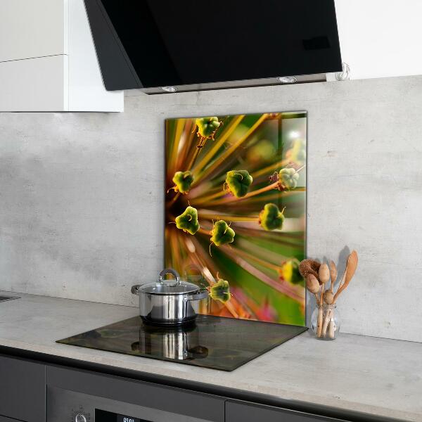 Paneles de vidrio para la cocina Fotografía macro de flores