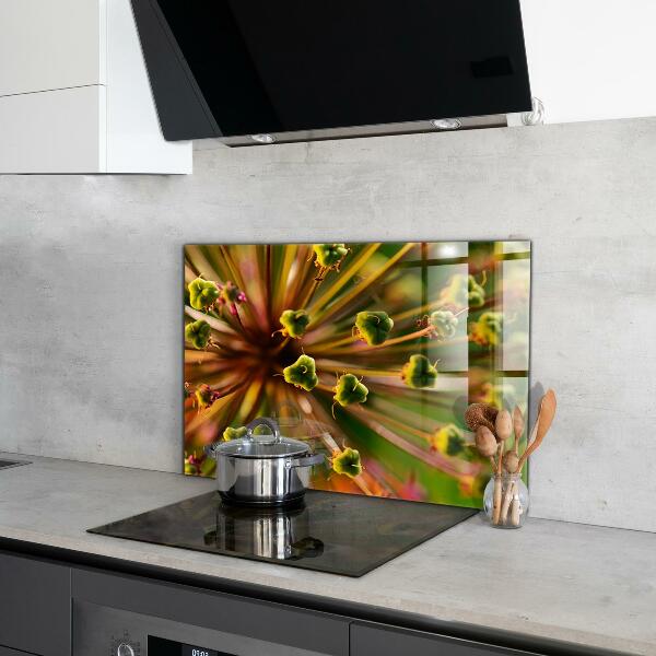 Paneles de vidrio para la cocina Fotografía macro de flores