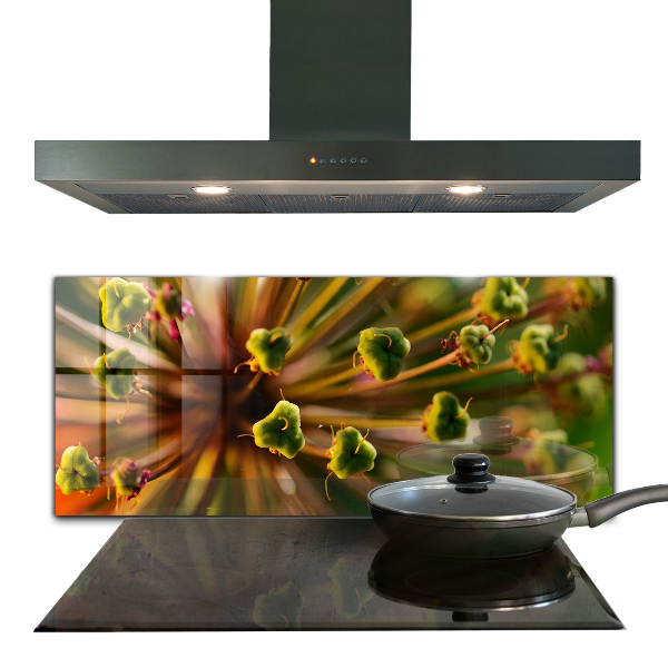 Paneles de vidrio para la cocina Fotografía macro de flores