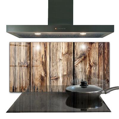 Paneles de vidrio para la cocina Madera de roble vieja