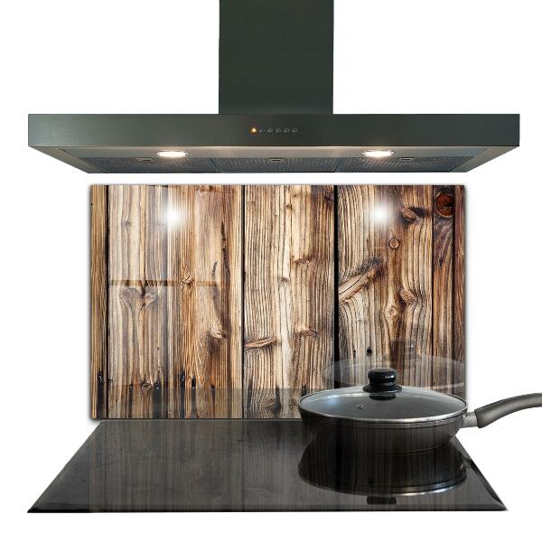 Paneles de vidrio para la cocina Madera de roble vieja