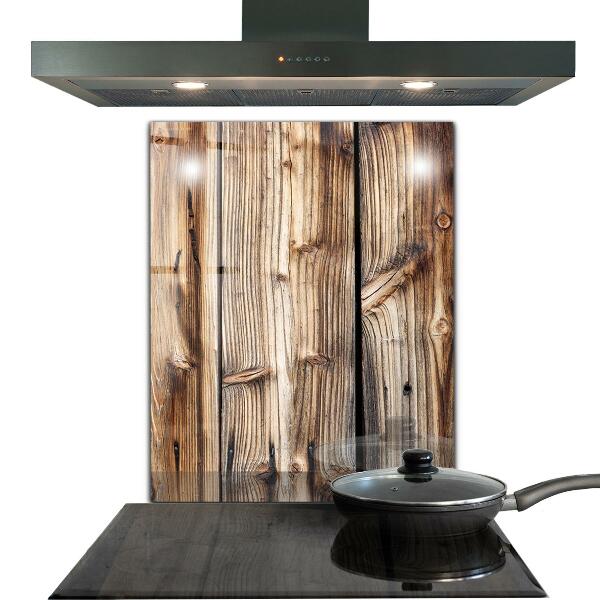 Paneles de vidrio para la cocina Madera de roble vieja