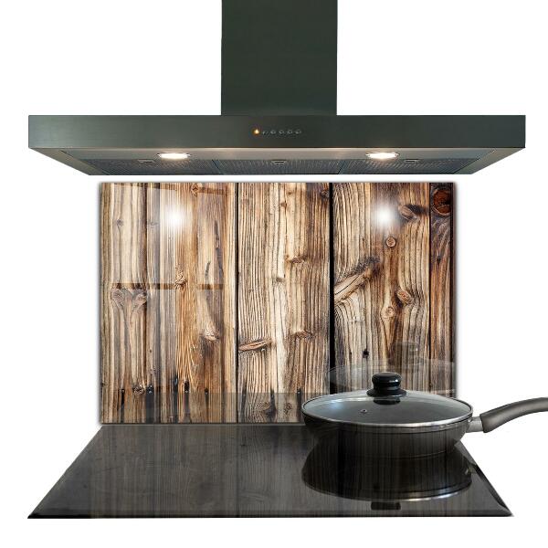 Paneles de vidrio para la cocina Madera de roble vieja