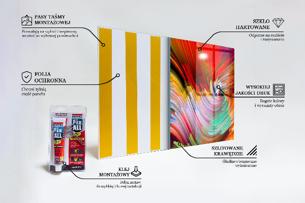 Paneles de pared Mezcla de colores energéticos