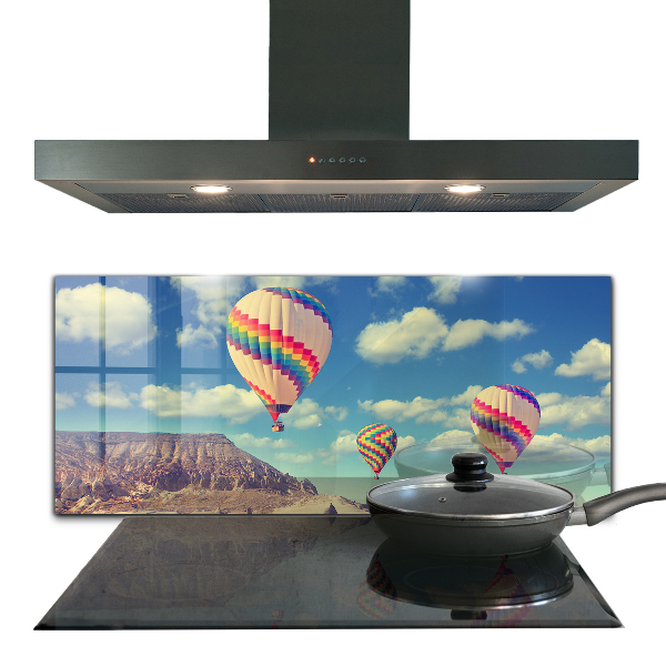 Paneles de vidrio para la cocina Globos de capadocia türkiye