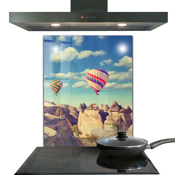 Paneles de vidrio para la cocina Globos de capadocia türkiye