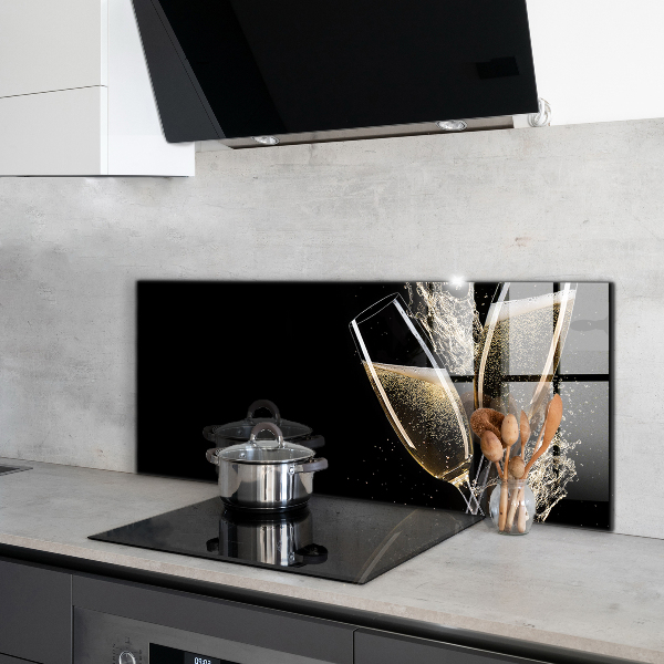 Paneles de pared Brindis nocturno con champán