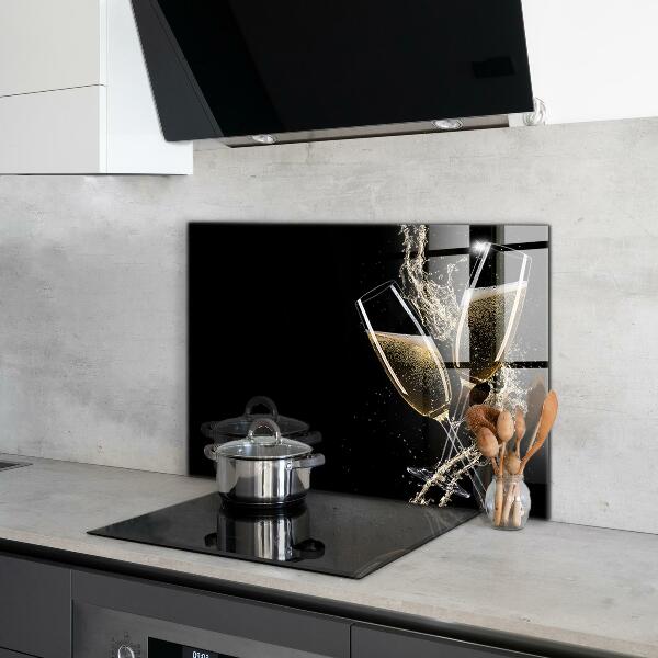 Paneles de pared Brindis nocturno con champán