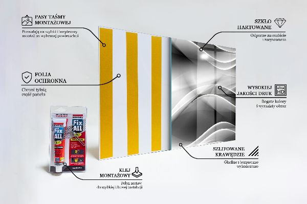 Paneles de pared Abstracción de ondas