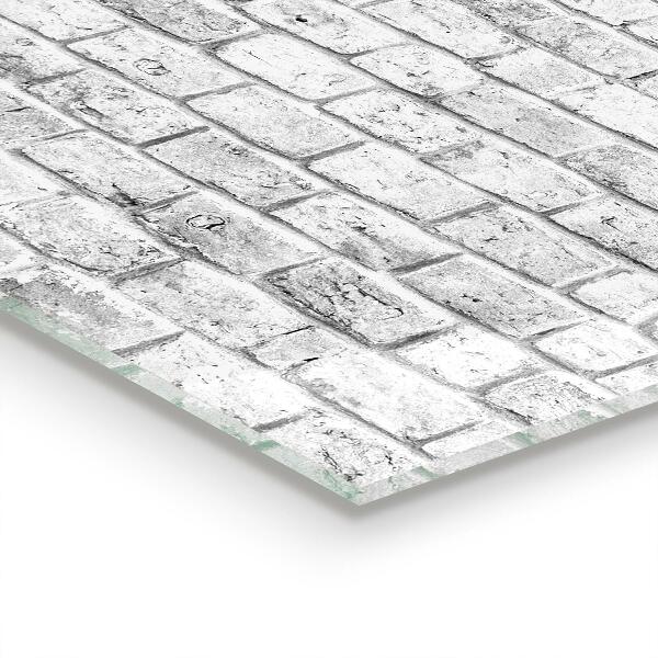 Paneles de vidrio para la cocina Piedra natural ladrillo gris