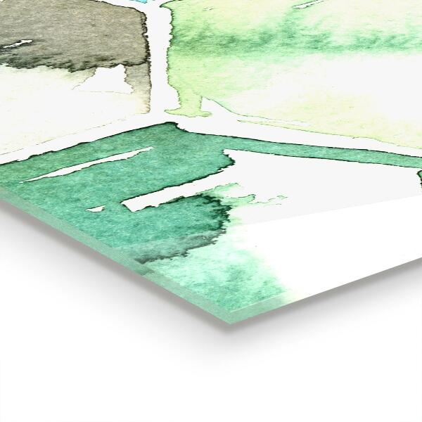 Paneles de pared Patrones geométricos de acuarela