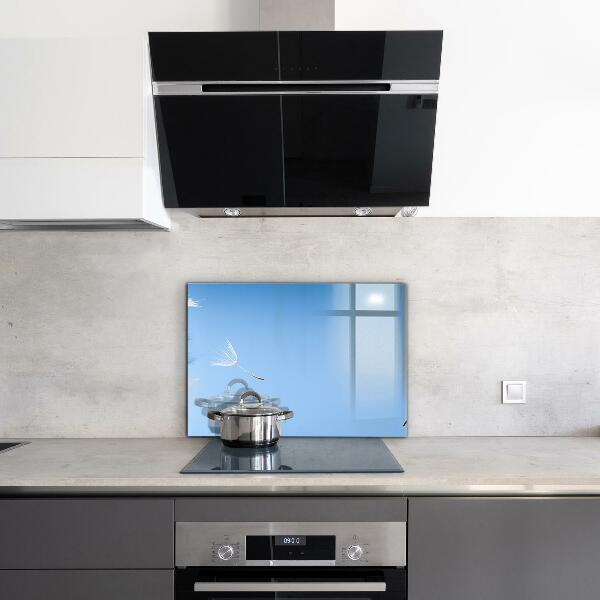 Paneles de vidrio para la cocina Dientes de león delicados