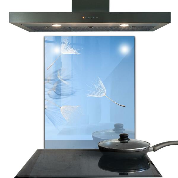 Paneles de vidrio para la cocina Dientes de león delicados