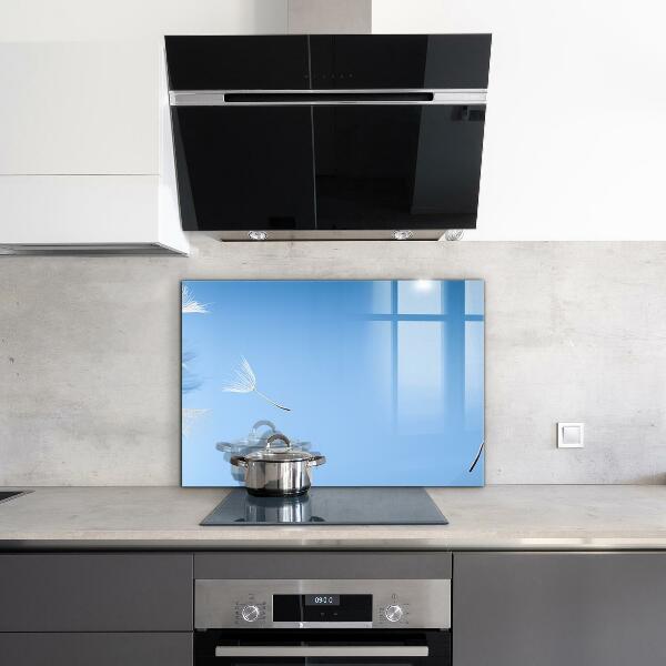 Paneles de vidrio para la cocina Dientes de león delicados