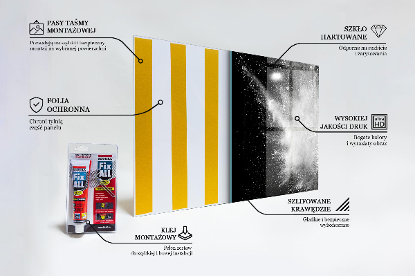 Paneles de pared Abstracción de explosión de polvo