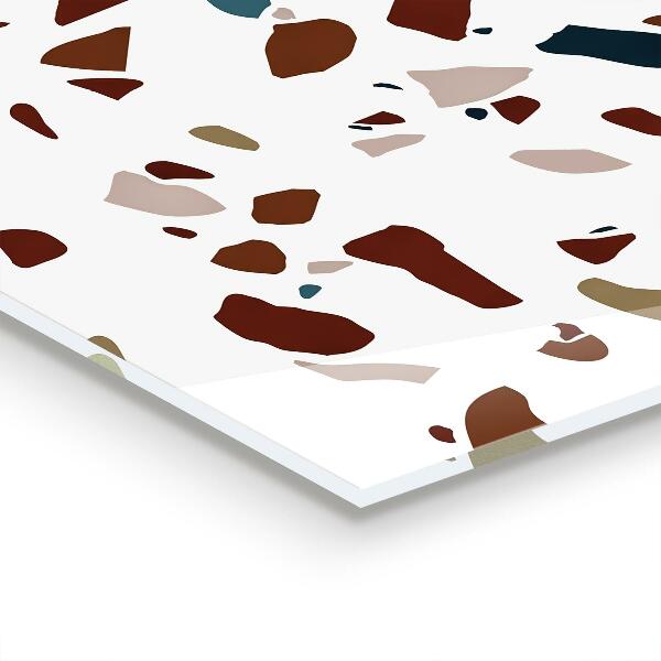 Paneles de vidrio para la cocina Piedra de terrazo