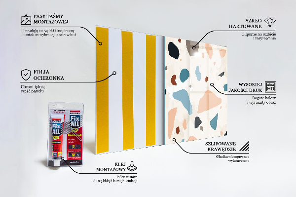 Paneles de vidrio para la cocina Terrazo terrazo piedra