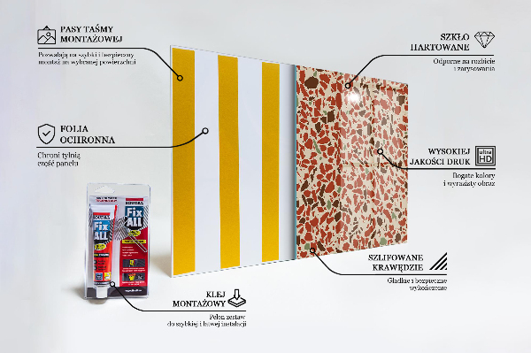 Paneles de vidrio para la cocina Estructura de piedra de terrazo