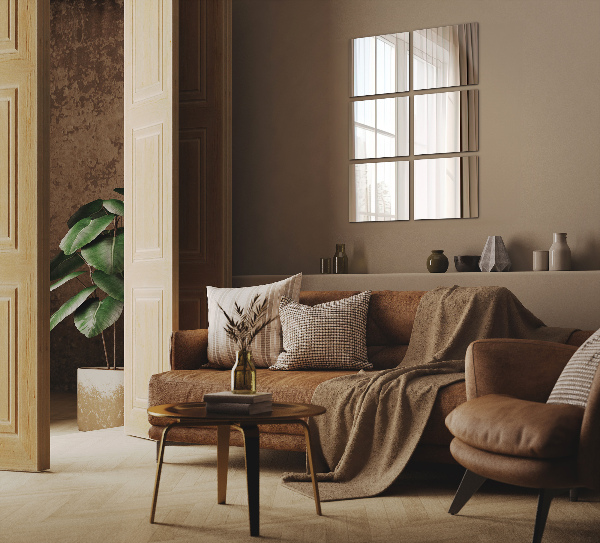 Azulejos espejo 6 ud 16x16 cm