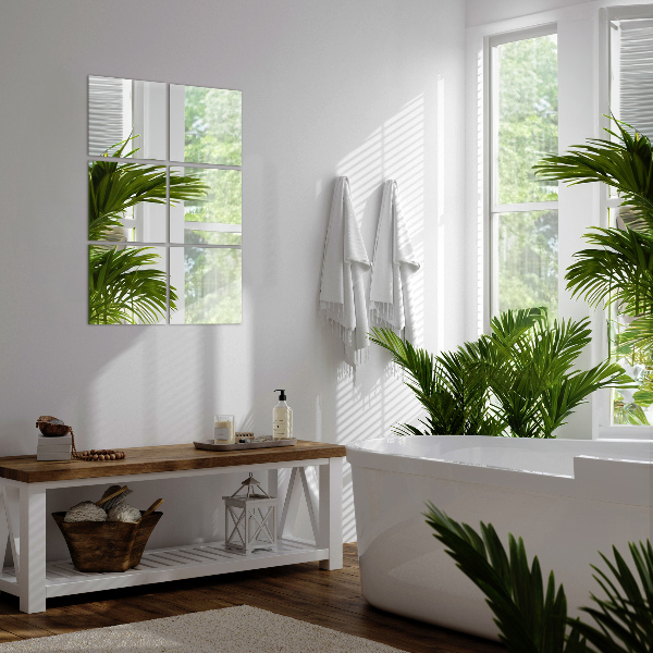 Azulejos espejo 6 ud 16x16 cm