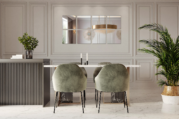 Azulejos de espejo 6 ud 20x20 cm