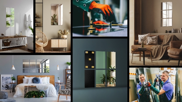 Espejo en azulejos 6 ud 30x20 cm