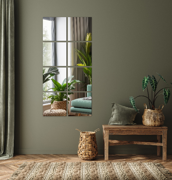 Baldosas de espejo 6 ud 30x30 cm