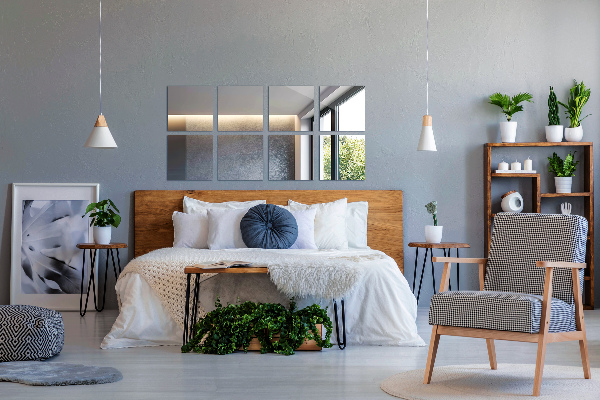 Baldosas de espejo 6 ud 30x30 cm