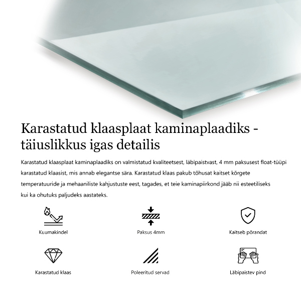 Placa protectora suelo estufa 60x60 cm