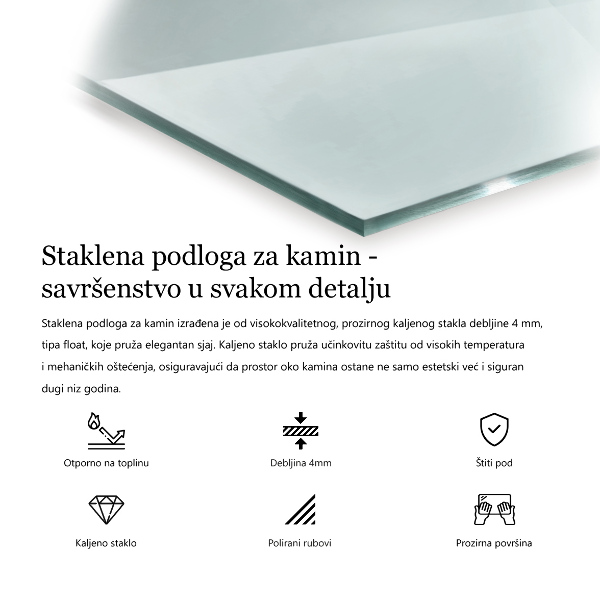 Placa protectora suelo estufa 60x60 cm