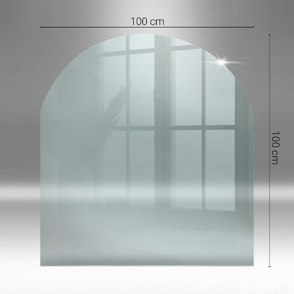 Placa de vidrio para chimenea 100x100 cm