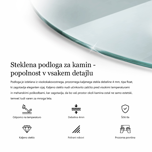 Protector de suelo para estufa fi70 cm