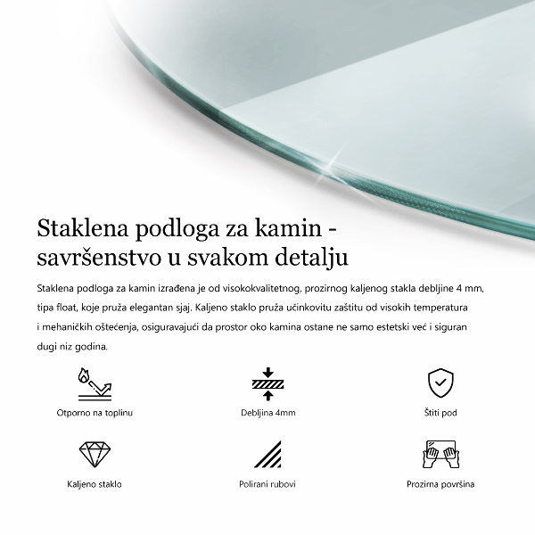 Protector de suelo para estufa fi70 cm