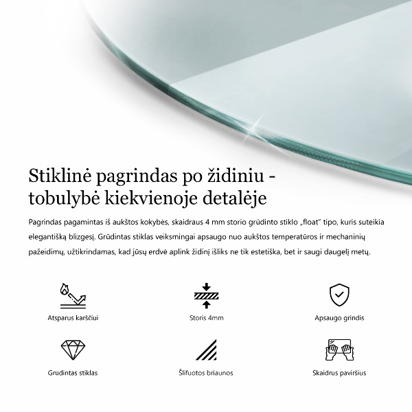 Protector de suelo para estufa fi90 cm