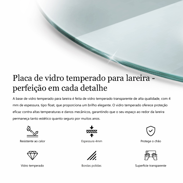 Protector de suelo para estufa fi90 cm