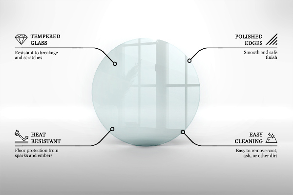 Protector de suelo para estufa fi90 cm