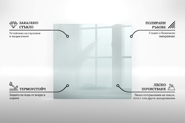 Placa protectora suelo estufa 120x80 cm