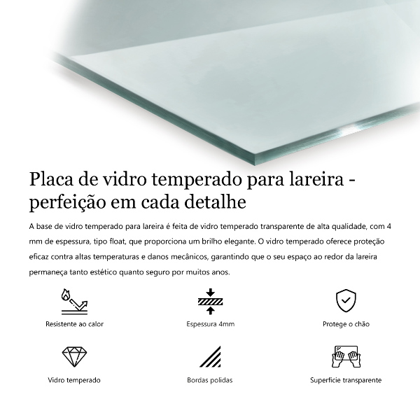 Placa protectora suelo estufa 120x80 cm