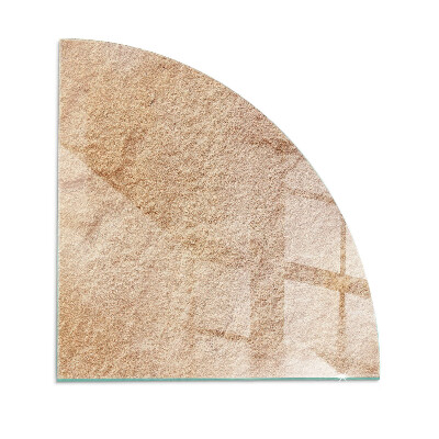 Cuarto de círculo protector suelo para estufa de leña Textura de piedra natural