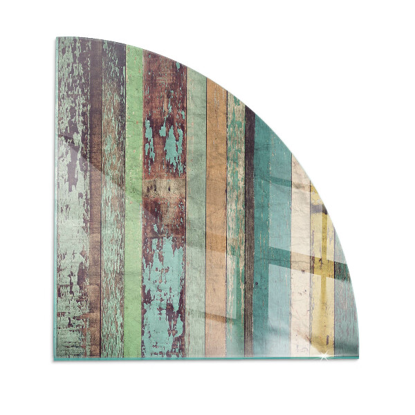 Cuarto de círculo protector de suelo para estufa Tableros en diferentes tonos