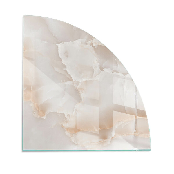 Cuarto de círculo protector suelo para estufa de leña Patrón de piedra natural