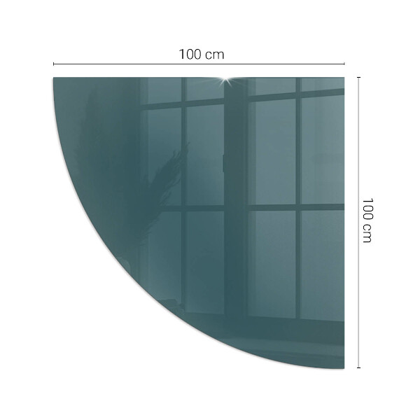 Cuarto de círculo protector suelo para estufa de leña Color del mar