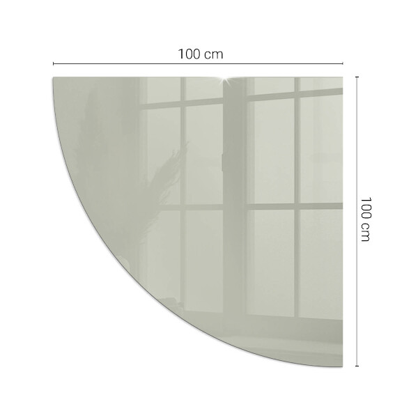 Cuarto de círculo protector suelo para estufa de leña Color Gris-verde