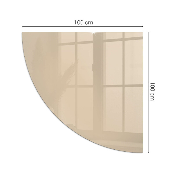 Cuarto de círculo protector suelo para estufa de leña Color beige