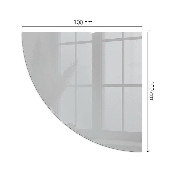 Cuarto de círculo protector suelo para estufa de leña Color Gris claro